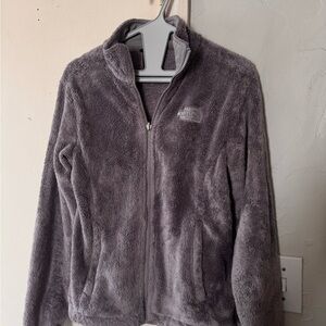 The North Face Women's Plush Gray Teddy Jacket